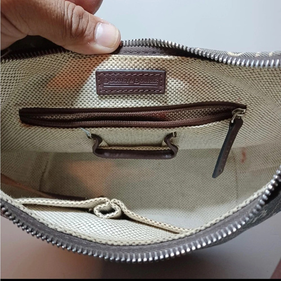 Dooney & Bourke canvas handbag Classic Print *Flaws read description* - Picture 6 of 12